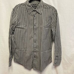 Structure Premium Woven Long Sleeve Button Down Shirt Men’s Size M